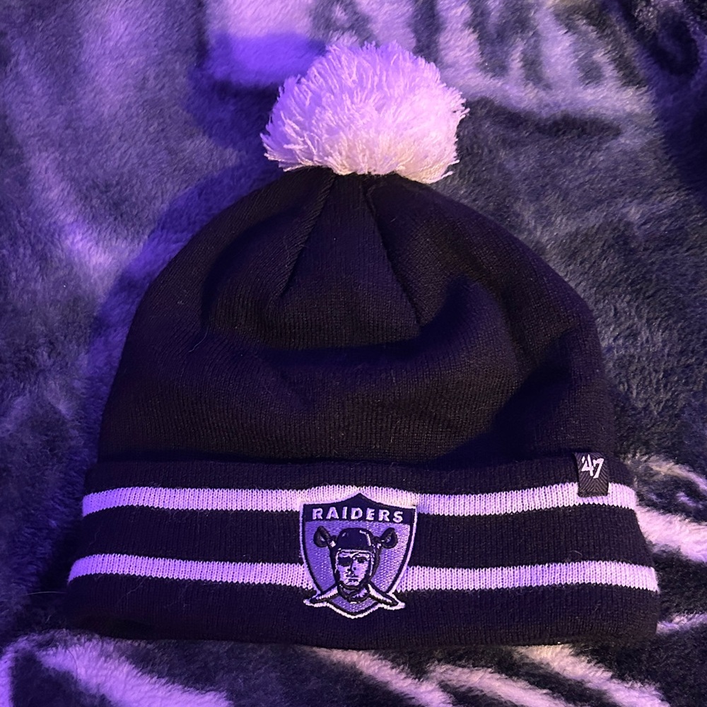 '47 Raiders Black and White Kids Beanie